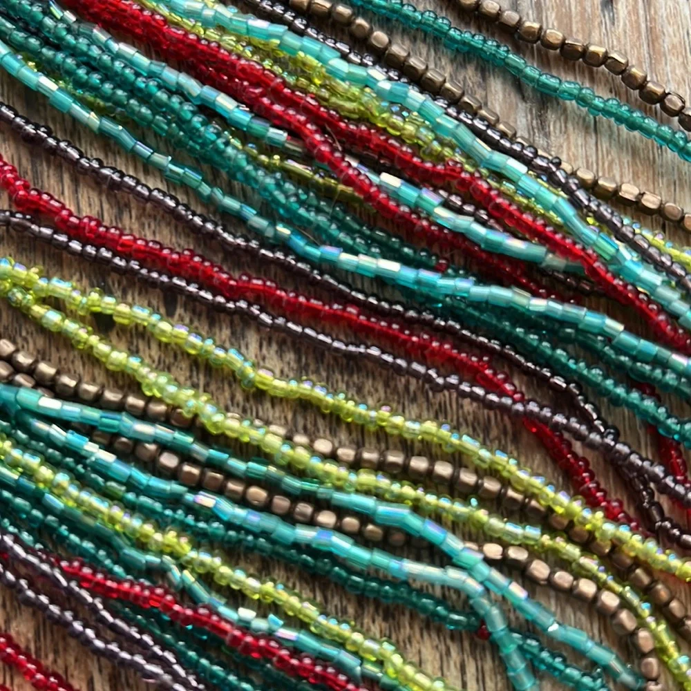 Rahab’s Rope 17 Strand Beaded Necklace - Picture 2 of 8